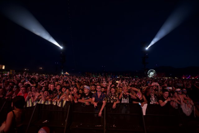 Lights on a Crowd at Coachella 2017