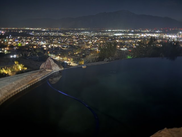 Desert Cityscape at Night