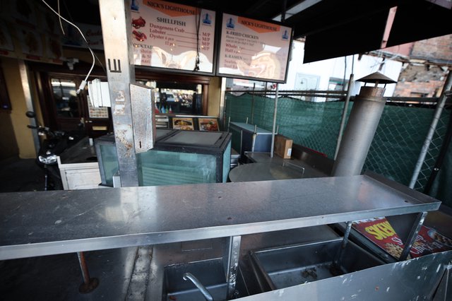 Abandoned Food Stand at Nick's Lighthouse Restaurant