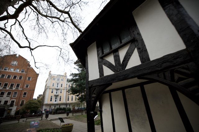 Tudor-Style Architecture in London Square