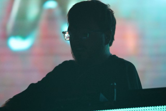 Silhouetted DJ Behind the Decks at Wobbleland