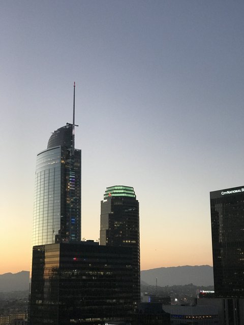 Sunset Skyscrapers in LA