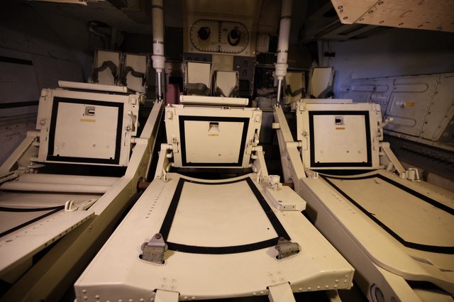 Crew Sleeping Quarters Aboard USS Hornet Aircraft Carrier