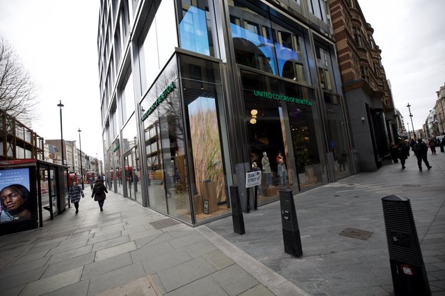 United Colors of Benetton Store on Modern Shopping Street