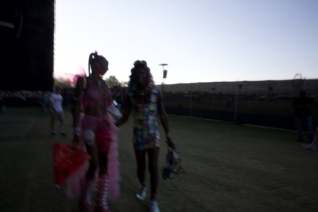 Twilight Stride: Fashion and Friendship at Coachella 2024