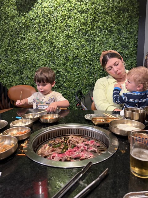 Family Time at the Hot Pot