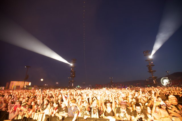 The Night Sky Lights Up at Coachella Concert