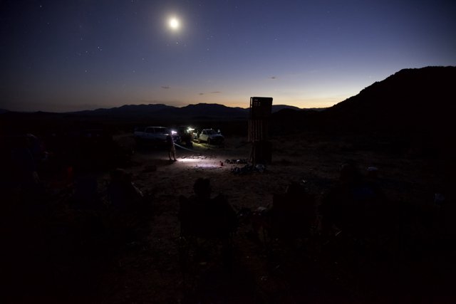 Moonlit Desert Night