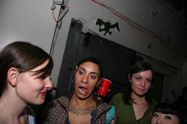 Four Women Celebrate New Year's Eve 2005 Party