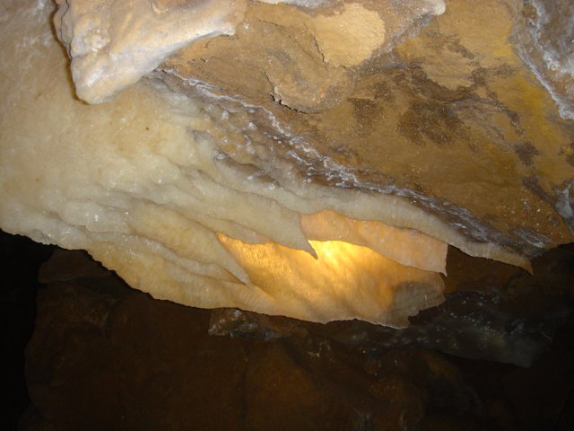 Illuminated Cave Beauty