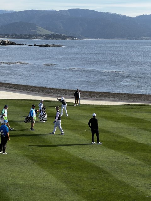 Teeing Off at Pebble Beach