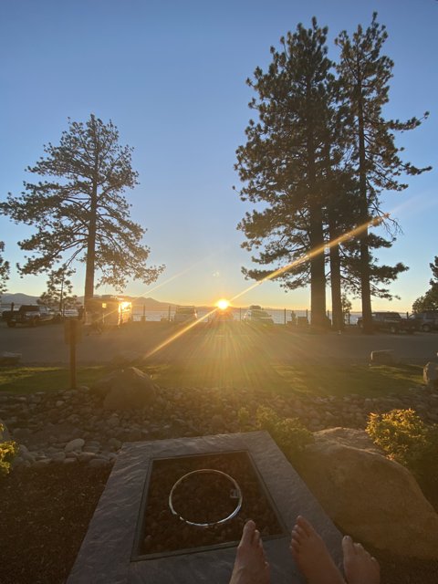 Glowing Sunset at Lake Tahoe