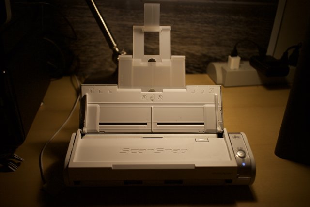 White Printer on Desk