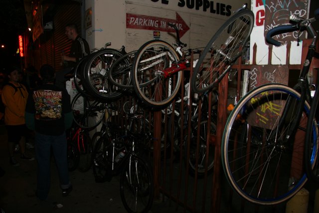 Gathering Around the Bike Rack