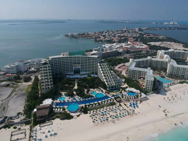Aerial View of Cancun Beach Resort