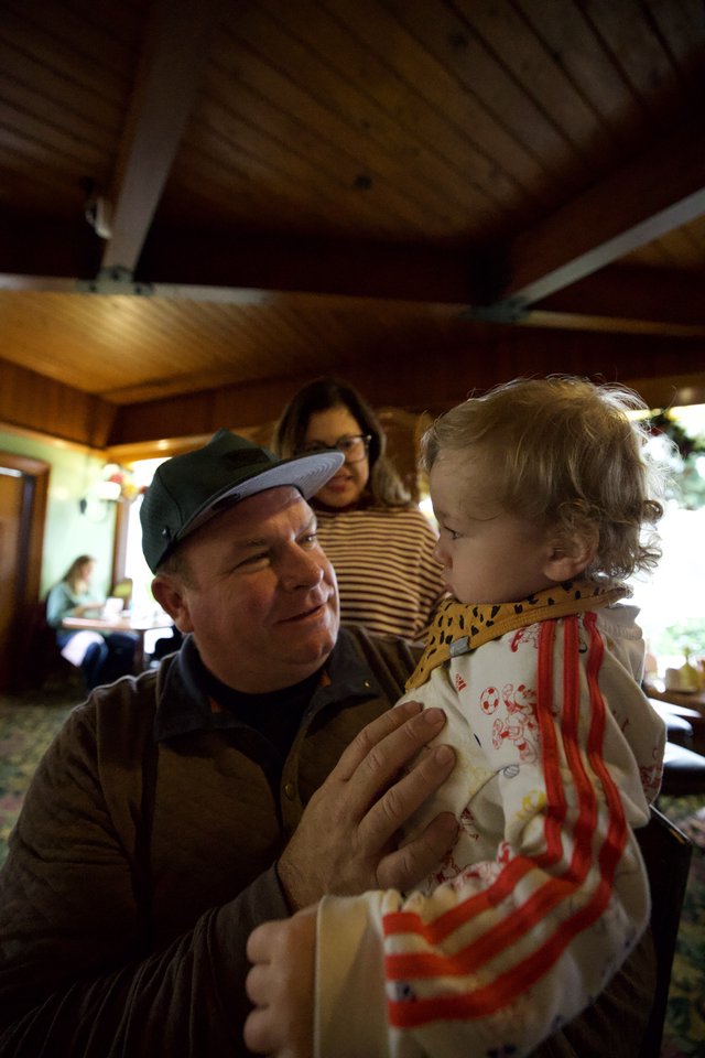 Tender Moment Between Father and Child at Madonna Inn
