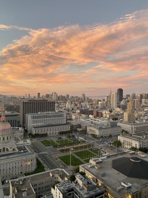 Golden Hour over the San Francisco Skyline