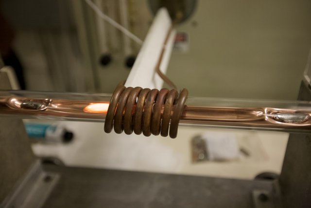 Copper Wire Coil Pulled through Tube