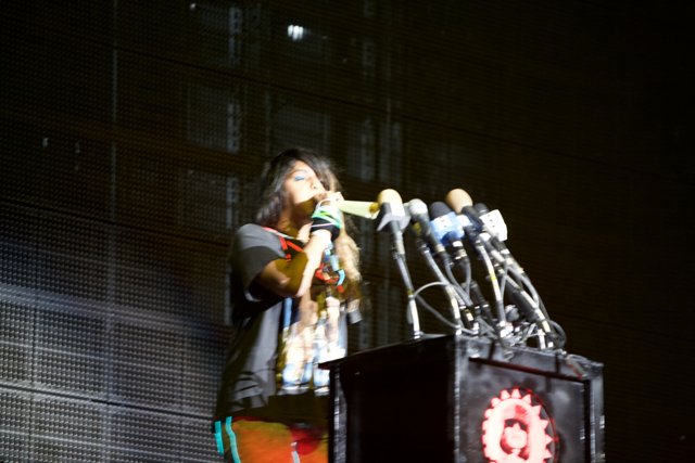 On Stage with the Mic