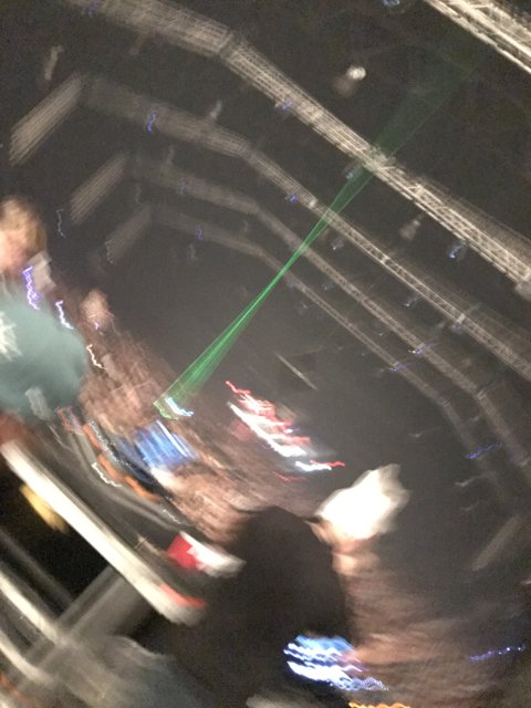 Blurry Nightclub Crowd in San Bernardino