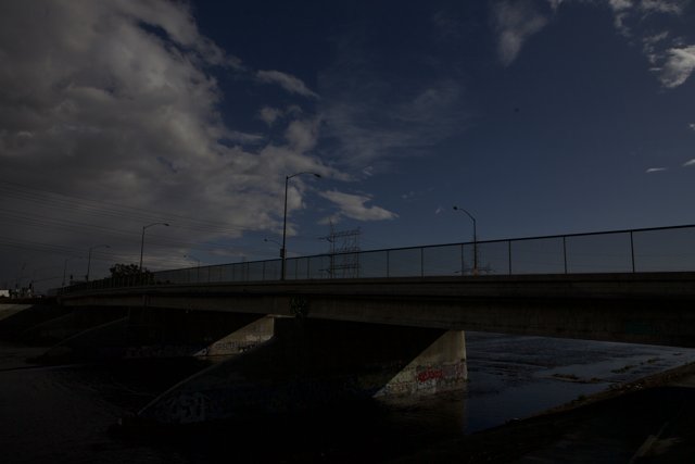 Overpass Over the Cloudy River