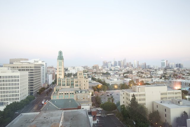 Sky-high View of the Urban Metropolis