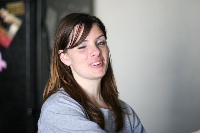 Young Woman in Candid Moment of Expression