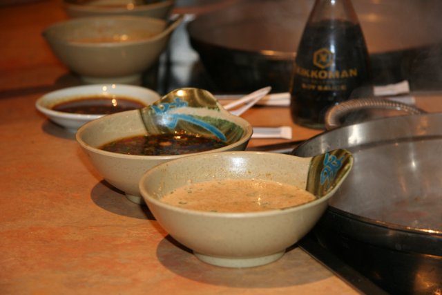Soup Bowls in a Line