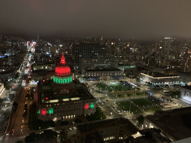 San Francisco City Hall Shines at Night