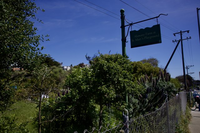 Entryway to Green: Alemany Farm at St. Mary's Playground