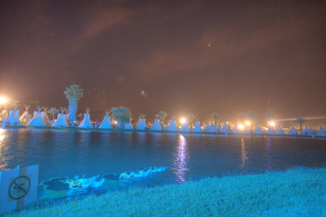 Resort Lake at Night