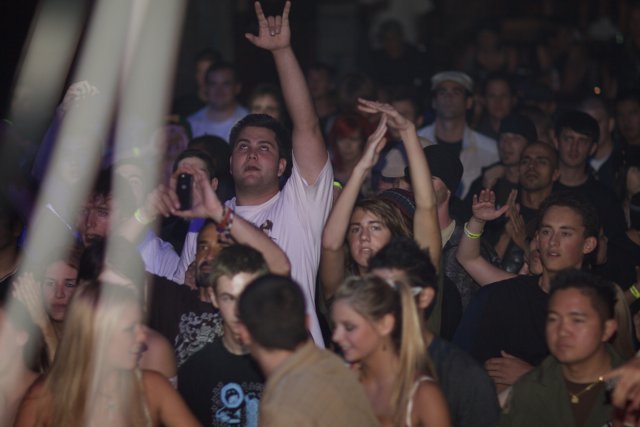 Energized Crowd at Nightclub Concert