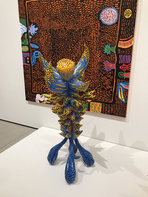 Vibrant Sculpture in the Gallery