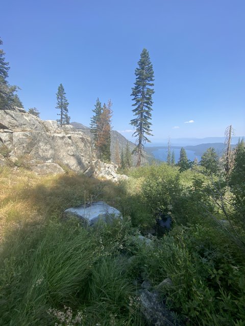 Majestic View of Desolation Lake from Mountaintop