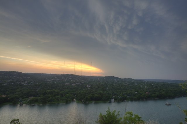 Moody Skies Over the Lake