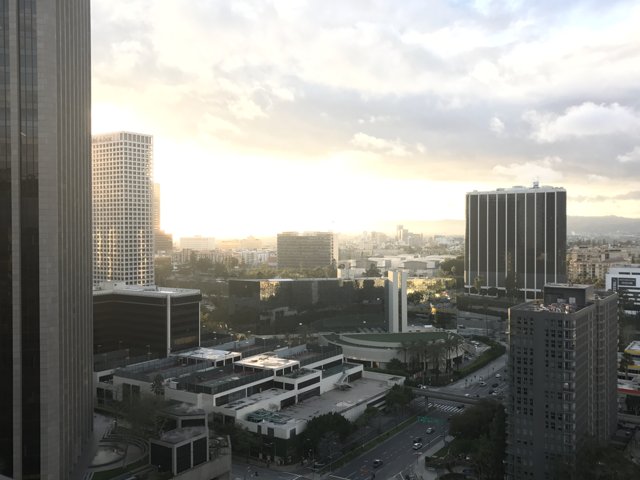Urban skyline of Los Angeles