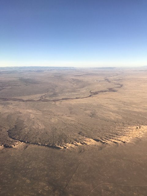 Majestic Desert Landscape from Above