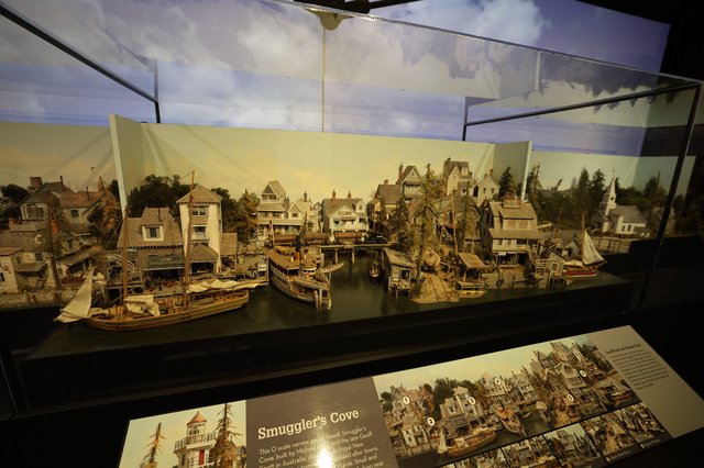 Smuggler's Cove Miniature Diorama Display at Museum