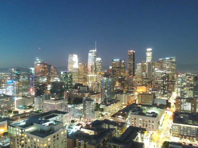 Cityscape at Night in Los Angeles
