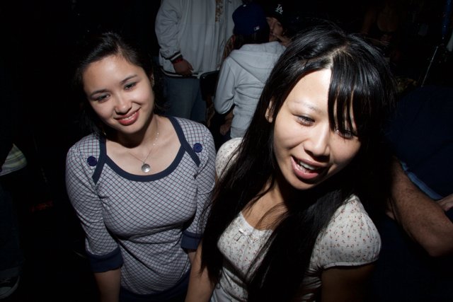 Night Club Fun with Two Young Women