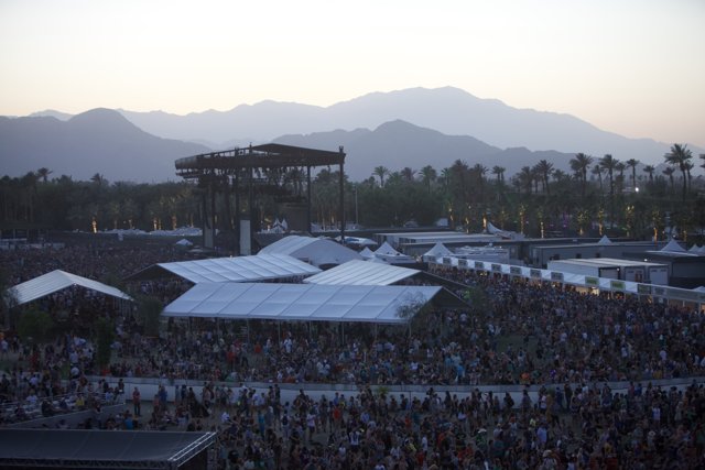 The Exciting Crowd at Coachella Music Festival