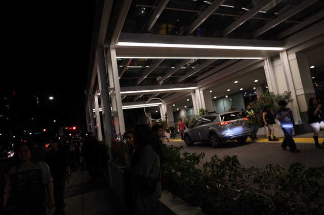 Night Crowd Gathering Outside Wobbleland Festival Venue