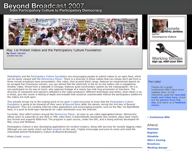 BeyondBroadcast 2007 Poster