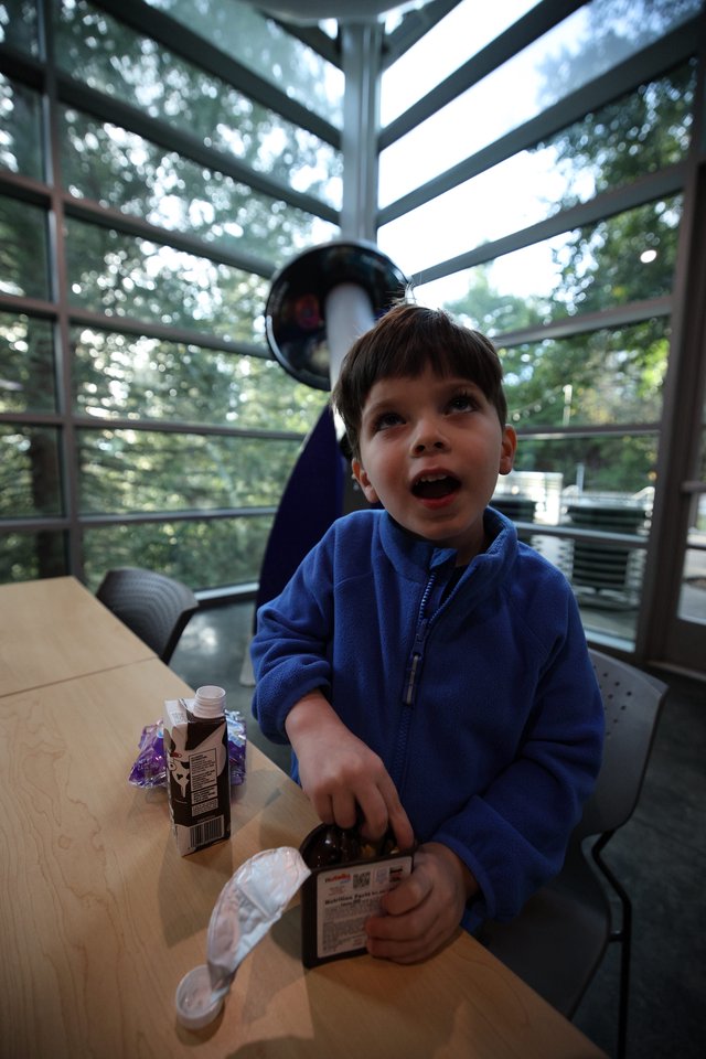Young Boy's Wonder at Chabot Space and Science Center