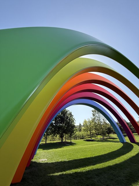 Arching Rainbows at Apple Park