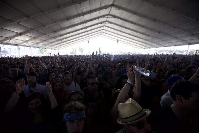 Crowd at Coachella Music Festival Featuring Cole Sprouse
