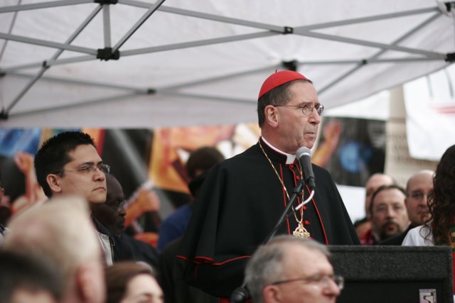 Cardinal Daniel DiNardo Addresses Crowd at Ceremony