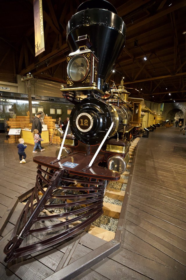 Historic Steam Locomotive Number 12 at Railroad Museum