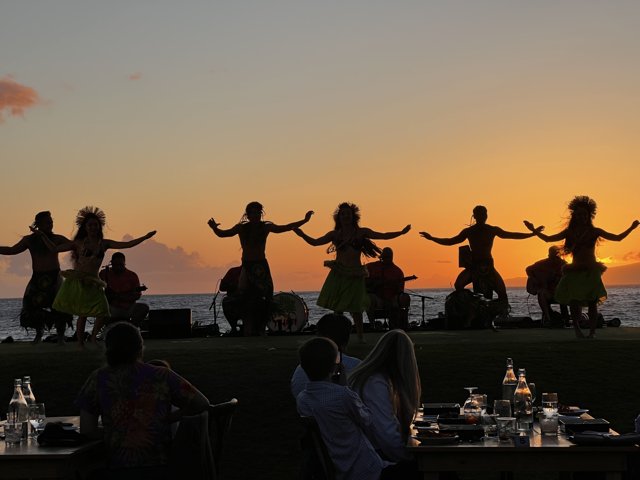 Dancers in the Sunset