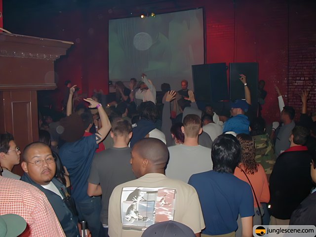 Nightclub Party with Projector Screen